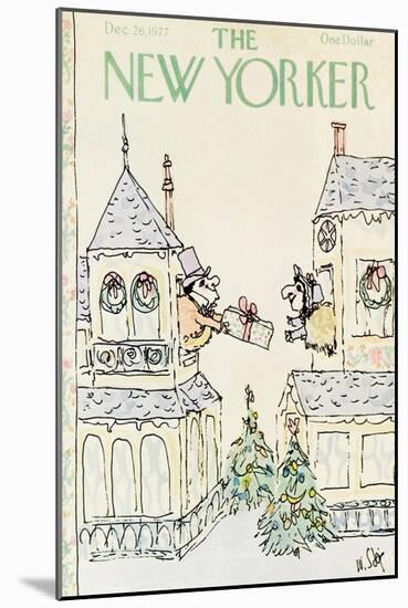 The New Yorker Cover - December 26, 1977-William Steig-Mounted Premium Giclee Print