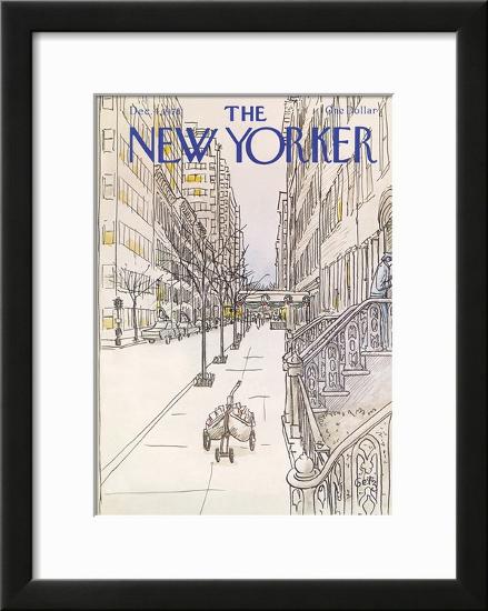 The New Yorker Cover - December 4, 1978-Arthur Getz-Framed Giclee Print