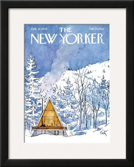 The New Yorker Cover - February 6, 1978-Arthur Getz-Framed Giclee Print