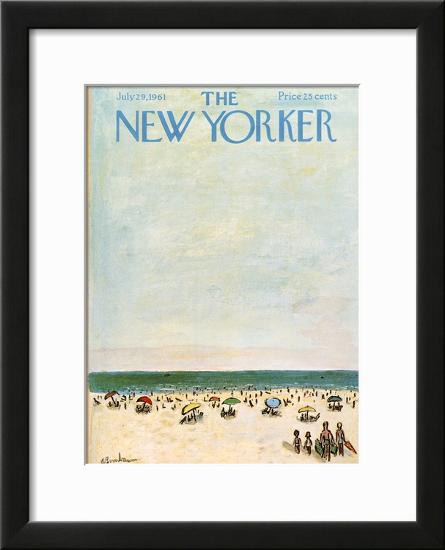 The New Yorker Cover - July 29, 1961-Abe Birnbaum-Framed Giclee Print