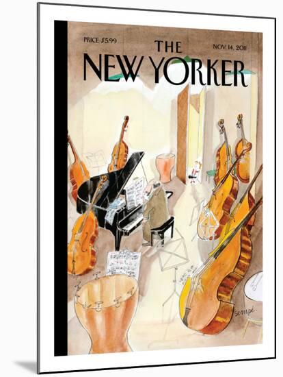 The New Yorker Cover - November 14, 2011-Jean-Jacques Sempé-Mounted Print