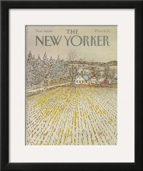 The New Yorker Cover - November 30, 1981-Arthur Getz-Framed Giclee Print