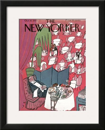 The New Yorker Cover - October 16, 1943-Ludwig Bemelmans-Framed Giclee Print