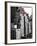 The New Yorker Hotel, Black and White Photography, Red Signs, Midtown Manhattan, New York City, US-Philippe Hugonnard-Framed Premium Photographic Print