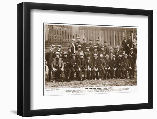 The New Zealand Rugby Team-null-Framed Photographic Print