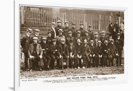 The New Zealand Rugby Team-null-Framed Photographic Print