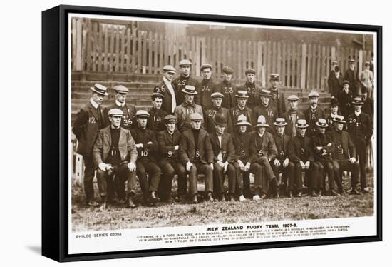 The New Zealand Rugby Team-null-Framed Stretched Canvas