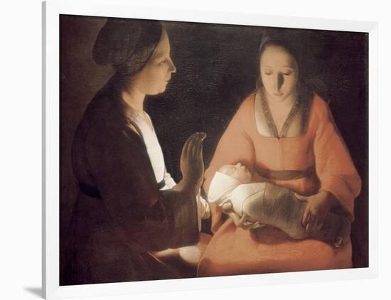 The Newborn Baby-Georges de La Tour-Framed Art Print