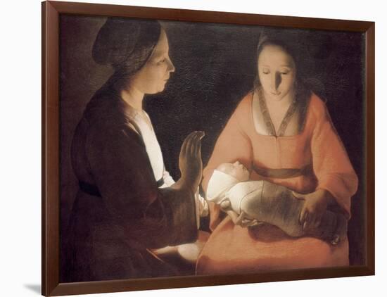 The Newborn Baby-Georges de La Tour-Framed Art Print
