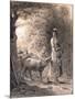 The Newborn Lamb, C.1860-Jean-François Millet-Mounted Giclee Print