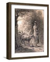 The Newborn Lamb, C.1860-Jean-François Millet-Framed Giclee Print