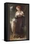 The Newborn Lamb-William Adolphe Bouguereau-Framed Stretched Canvas