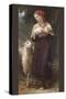 The Newborn Lamb-William Adolphe Bouguereau-Stretched Canvas