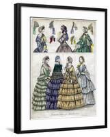 The Newest Fashion for September, 1854-null-Framed Giclee Print