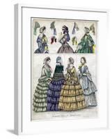 The Newest Fashion for September, 1854-null-Framed Giclee Print