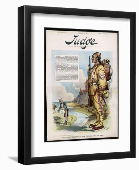 The Newest Yellow Kid, Hes the Real Yellow Peril-null-Framed Art Print