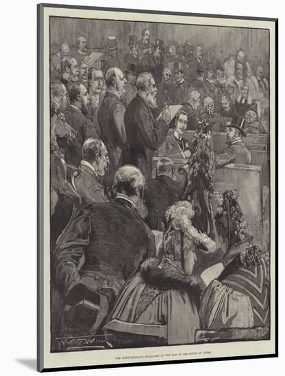 The Newfoundland Delegates at the Bar of the House of Lords-Thomas Walter Wilson-Mounted Giclee Print