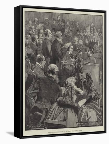 The Newfoundland Delegates at the Bar of the House of Lords-Thomas Walter Wilson-Framed Stretched Canvas