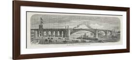 The Newly-Built Eads Bridge Over the Mississippi at St. Louis Missouri-G.a. Avery-Framed Photographic Print