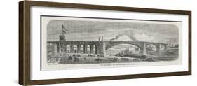 The Newly-Built Eads Bridge Over the Mississippi at St. Louis Missouri-G.a. Avery-Framed Photographic Print