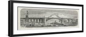 The Newly-Built Eads Bridge Over the Mississippi at St. Louis Missouri-G.a. Avery-Framed Photographic Print