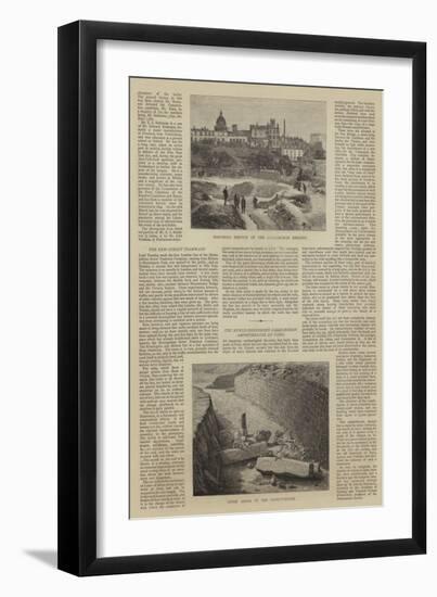 The Newly-Discovered Gallo-Roman Amphitheatre at Paris-null-Framed Giclee Print