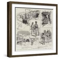 The Newly-Discovered Petroleum Wells at Gebel Zeit and Gemsah, Red Sea-Godefroy Durand-Framed Giclee Print