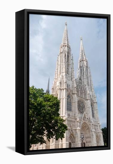 The newly renovated Votive Church (Votivkirche), Vienna, Austria, Europe-Jean Brooks-Framed Stretched Canvas