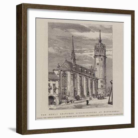 The Newly Restored Schlosskirche at Wittenberg-Henry William Brewer-Framed Giclee Print