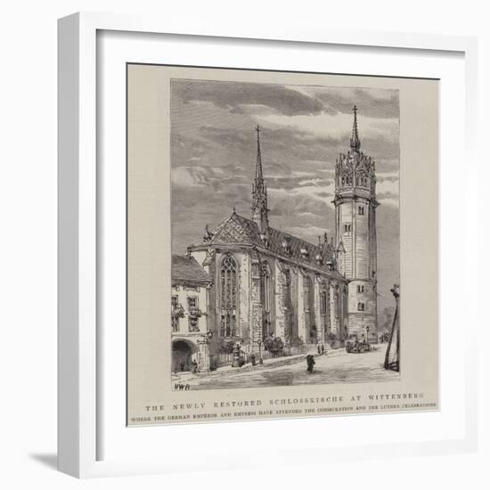 The Newly Restored Schlosskirche at Wittenberg-Henry William Brewer-Framed Giclee Print