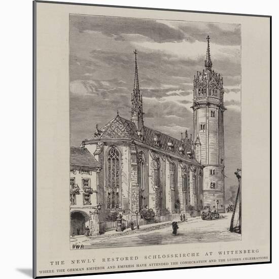 The Newly Restored Schlosskirche at Wittenberg-Henry William Brewer-Mounted Premium Giclee Print