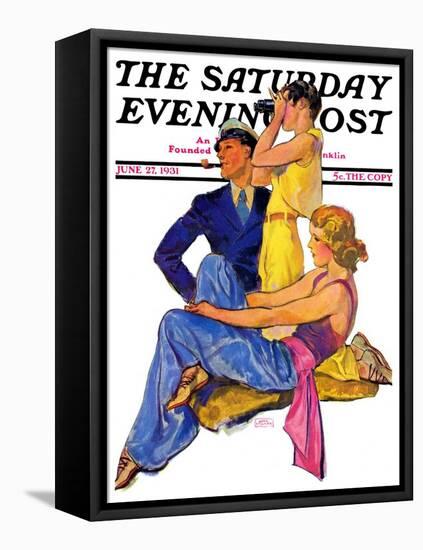 "The Newport Set," Saturday Evening Post Cover, June 27, 1931-John LaGatta-Framed Stretched Canvas