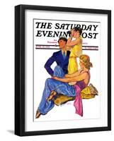 "The Newport Set," Saturday Evening Post Cover, June 27, 1931-John LaGatta-Framed Premium Giclee Print