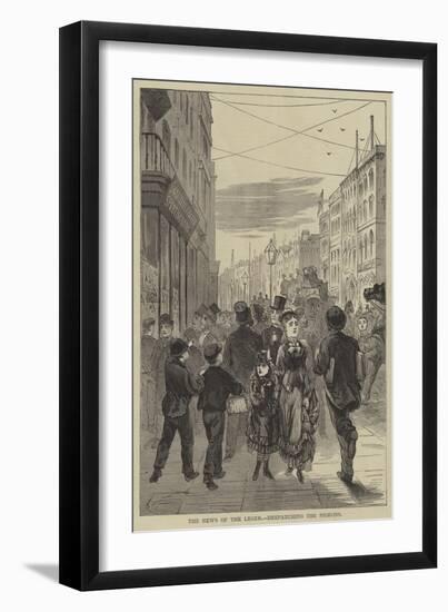 The News of the Leger, Despatching the Pigeons-null-Framed Premium Giclee Print