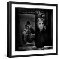 The Newspaper and the Photographer-Antonio Grambone-Framed Photographic Print