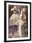 The Newspaper Boys, the artist's sons William and George, 1960-John Stanton Ward-Framed Giclee Print