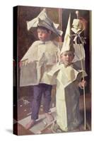 The Newspaper Boys, the artist's sons William and George, 1960-John Stanton Ward-Stretched Canvas