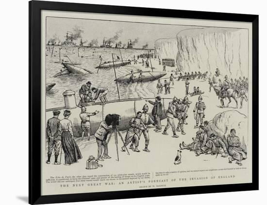 The Next Great War, an Artist's Forecast of the Invasion of England-William Ralston-Framed Giclee Print