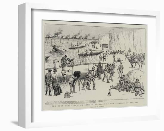 The Next Great War, an Artist's Forecast of the Invasion of England-William Ralston-Framed Giclee Print