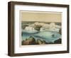 The Niagara Falls Between Canada and the United States, The American Fall-Ferdinand Von Hochstetter-Framed Art Print