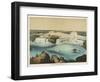 The Niagara Falls Between Canada and the United States, The American Fall-Ferdinand Von Hochstetter-Framed Art Print