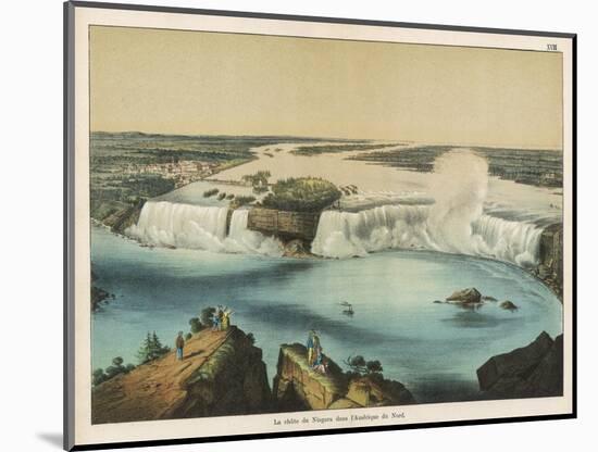 The Niagara Falls Between Canada and the United States, The American Fall-Ferdinand Von Hochstetter-Mounted Art Print