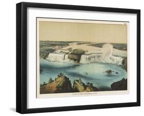 The Niagara Falls Between Canada and the United States, The American Fall-Ferdinand Von Hochstetter-Framed Art Print