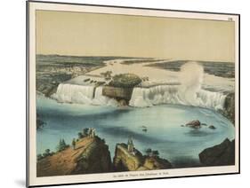 The Niagara Falls Between Canada and the United States, The American Fall-Ferdinand Von Hochstetter-Mounted Art Print