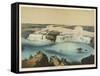 The Niagara Falls Between Canada and the United States, The American Fall-Ferdinand Von Hochstetter-Framed Stretched Canvas