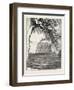 The Niagara Falls in Winter Time: American Fall from Luna Island, 1873-null-Framed Premium Giclee Print