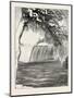 The Niagara Falls in Winter Time: American Fall from Luna Island, 1873-null-Mounted Premium Giclee Print