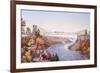 The Niagara Falls Suspension Bridge, 1856-Currier & Ives-Framed Premium Giclee Print