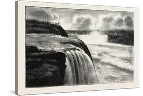 The Niagara Falls, View from Prospect Point, America, USA, United States, 1882-null-Stretched Canvas