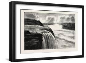 The Niagara Falls, View from Prospect Point, America, USA, United States, 1882-null-Framed Giclee Print